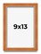 Photo Size Classic Brown Picture Frame - UV Acrylic, Foam Board Backing, Hanging Hardware